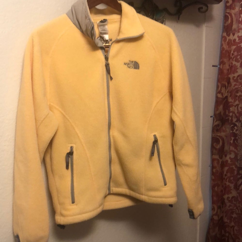 Yellow The north face jacket